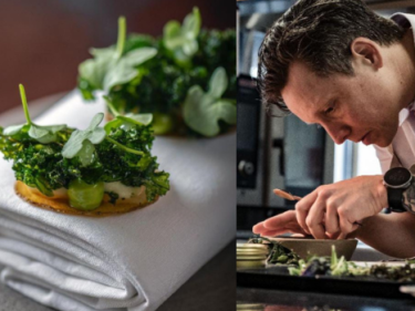 Chef Syrco Bakker dan salah satu menunya