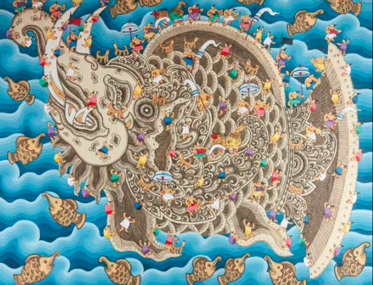  Membuat Kerajinan Gajah Mina di Pesta Kesenian Bali 2023, Apa Itu Gajah Mina?