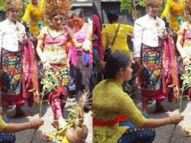 makna di balik proses metanjung sambuk dalam pernikahan adat bali