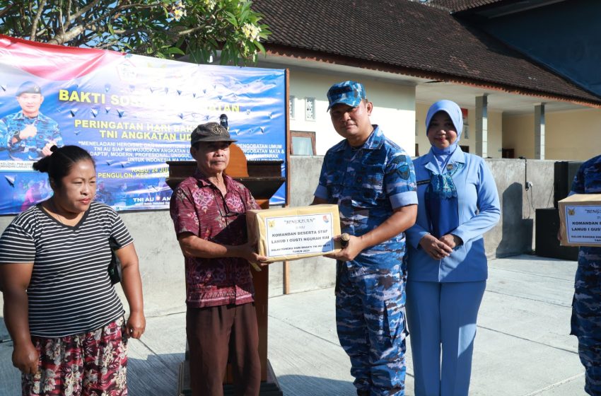 Lanud I Gusti Ngurah Rai Gelar Bakti Sosial Kesehatan di Buleleng
