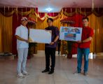 SD Negeri 2 Dencarik Terima Sumbangan Dana Pembangunan Gedung Perpustakaan