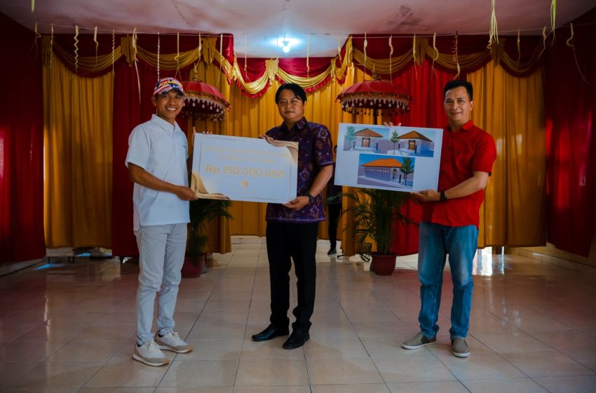 SD Negeri 2 Dencarik Terima Sumbangan Dana Pembangunan Gedung Perpustakaan