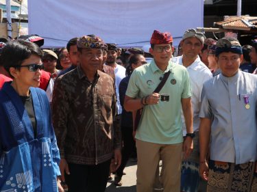 Sandiaga Uno Kunjungi Desa Les Buleleng, Ini Harapan Pj Bupati Buleleng