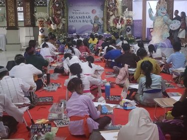 Semarak Bulan Bahasa Bali VII 59 Anak Ikuti Lomba Menggambar Satua Bali