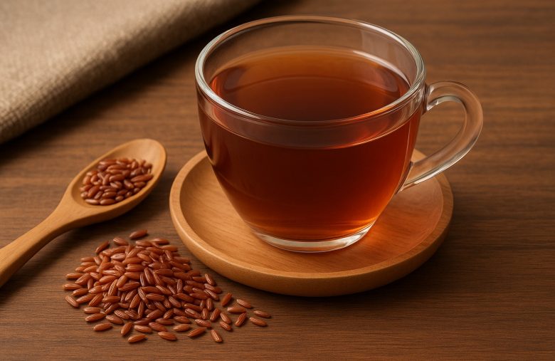 teh beras merah menjadi salah satu kuliner enak di tabanan yang wajib dicoba