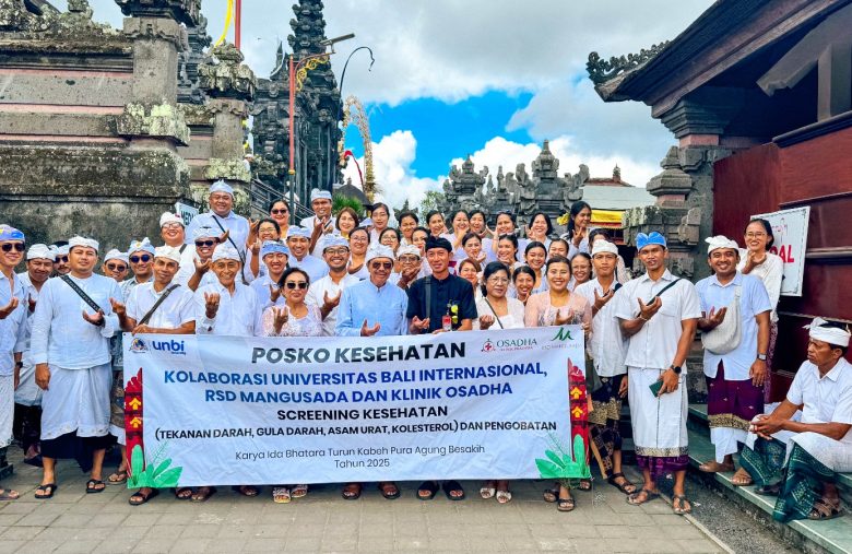 UNBI denpasar gelar kegiatan yang dilaksanakan adalah cek kesehatan gratis bagi masyarakat, yang digelar dalam rangka perayaan Karya Ida Bhatara Turun Kabeh di Pura Agung Besakih