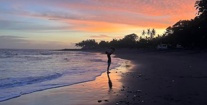 rekomendasi pantai di gianyar yang ada jogging track
