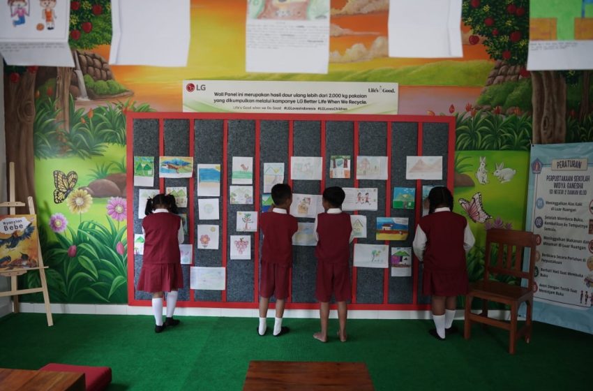 Tiga Sekolah Dasar Di Bali Dapat Perpustakaan Ramah Anak “LG Loves Children”