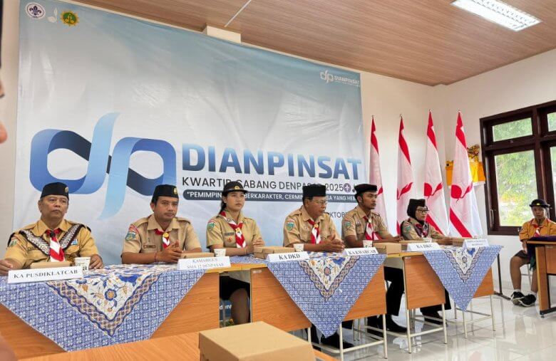 Dianpinsat 2025 Kwarcab Denpasar Resmi Dibuka, Cetak Pemimpin Muda Pramuka Berkarakter