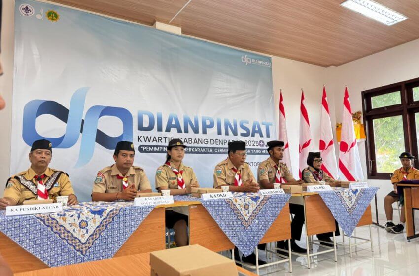 Dianpinsat 2025 Kwarcab Denpasar Resmi Dibuka, Cetak Pemimpin Muda Pramuka Berkarakter